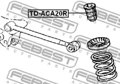Отбойник амортизатору FEBEST TD-ACA20R