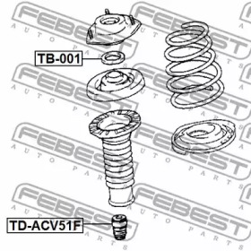 Отбойник амортизатора FEBEST TD-ACV51F