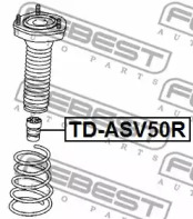 Отбойник амортизатора FEBEST TD-ASV50R