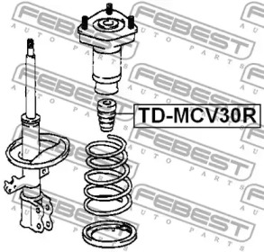 ОТБОЙНИК ЗАДНЬОГО АМОРТИЗАТОРА FEBEST TD-MCV30R
