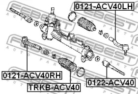 ПИЛЬОВИК РУЛЬОВОЇ РЕЙКИ FEBEST TRKB-ACV40