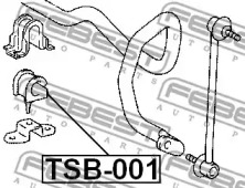 ВТУЛКА ПЕРЕДНЬОГО СТАБІЛІЗАТОРА D23 FEBEST TSB-001