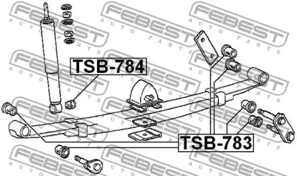 ВТУЛКА ЗАДНЬОГО АМОРТИЗАТОРА FEBEST TSB-784
