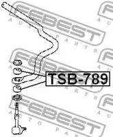 Сайлентблок FEBEST TSB-789