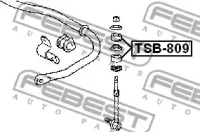 ВТУЛКА СТОЙКИ ПЕРЕДНЬОГО СТАБІЛІЗАТОРА FEBEST TSB-809