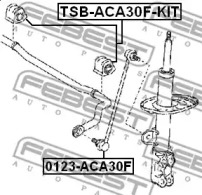 ВТУЛКА ПЕРЕДНЬОГО СТАБИЛИЗАТОРА КОМПЛЕКТ D23 FEBEST TSB-ACA30F-KIT