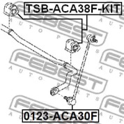 Втулка стабілізатора підвіски FEBEST TSB-ACA38F-KIT