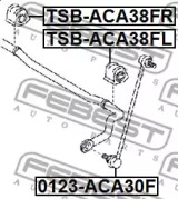 ВТУЛКА ПЕРЕДНЬОГО СТАБІЛІЗАТОРА ЛІВА D22.2 FEBEST TSB-ACA38FL