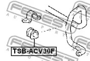 Втулка стабілізатора FEBEST TSB-ACV30F