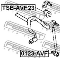 Втулка стабілізатору FEBEST TSB-AVF23
