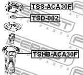 Елемент кріплення FEBEST TSD-002
