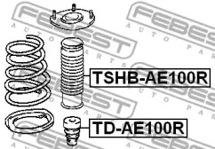 Пыльник амортизатора FEBEST TSHB-AE100R