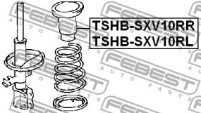 Пильник амортизатора FEBEST TSHB-SXV10RL