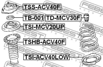 Підкладка під пружину FEBEST TSI-ACV40LOW