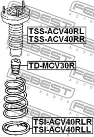 Підкладка під пружину FEBEST TSI-ACV40RLL