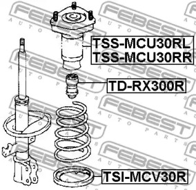 Подвеска FEBEST TSS-MCU30RL