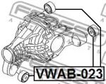 САЙЛЕНТБЛОК ПОДУШКИ ДИФЕРЕНЦІАЛА FEBEST VWAB-023