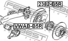 САЙЛЕНТБЛОК ЗАДНЬОЇ БАЛКИ FEBEST VWAB-B5R
