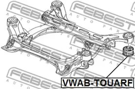 САЙЛЕНТБЛОК ПІДРАМНИКА FEBEST VWAB-TOUARF