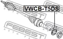 Підшипник приводно валу FEBEST VWCB-T5DS