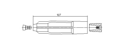Наконечник свічки запалювання MB E-class (W124/W210) 93-03/ Sprinter 95-06 (M111) BREMI 13343/2