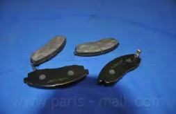 Комплект гальмівних колодок з 4 шт. дисків PARTS-MALL PKA-007