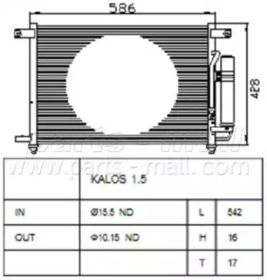 Радіатор системи охолодження PARTS-MALL PXNCC-019