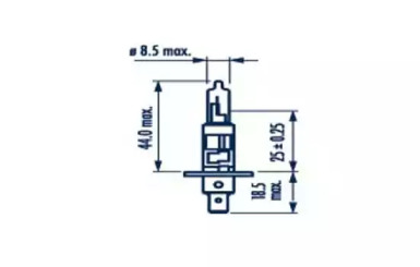 Автолампа Narva H1 RPB+ 12V 55W 48630