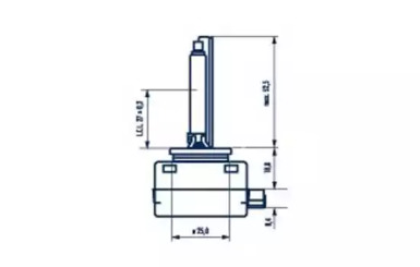 Автолампа ксенонова (D1S 12V PK32d-2) NARVA 84010