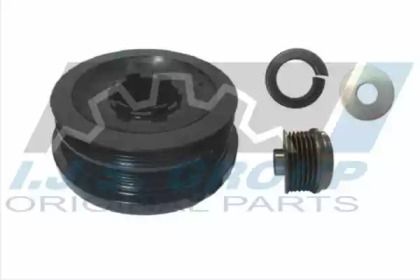 Шків колінвалу + шків генератора BMW 1/3/5/X3 2.0D 02- (4PK+6PK) IJS GROUP 17-1034KIT B