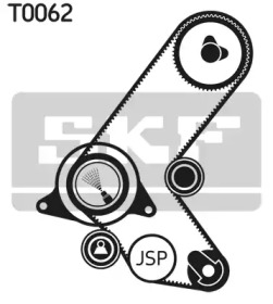 Комплект ременя ГРМ SKF VKMA 05214
