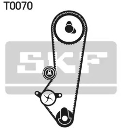 Комплект ГРМ (ремень + ролик) SKF VKMA 04202