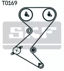 Комплект ГРМ + помпа Fiat Scudo 2.0i 00-06 (25.4x153z) (VKPA 83650) SKF VKMC 03235