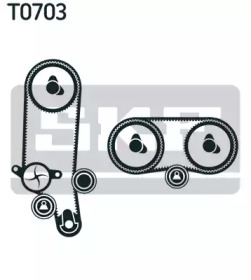 Комплект ГРМ + помпа VW Golf/Caddy III 1.4i 06-10/Skoda Octavia 04-13 (130x58) SKF VKMC 01122