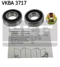 Підшипник маточини (задньої) Suzuki Swift 84-05 (к-кт) SKF VKBA 3717