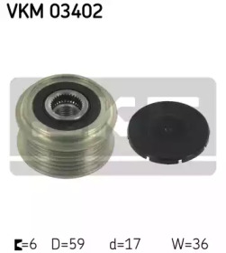 Шків привідного паса SKF VKM 03402