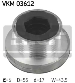Механізм вільного руху генератора SKF VKM 03612