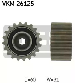 Зубчатый паразитний/ведучий ролик ГРМ SKF VKM 26125