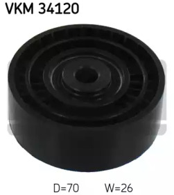 Ролик генератора Land Rover Freelander 2.2 TD4 4x4 06-14 (паразитний) (70х26) SKF VKM 34120