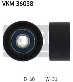 VKM 36038 SKF Ролик модуля натягувача ременя