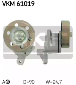 Натяжник ременя генератора Toyota Corolla/Rav4 2.0D 01-09 SKF VKM 61019