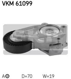 Натяжник ременя генератора Toyota Auris/Corolla1.3 12-18 (70x19) SKF VKM 61099