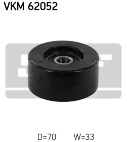 Обводной ролик SKF VKM 62052