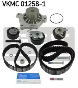 Комплект ГРМ + ТНВД + помпа VW LT 2.5SDI/VW T4 2.5 TDI 96-06 (26.5x122z/21x81z) (3 ролика+2 ременя) SKF VKMC 01258-1 — фото 2