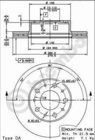 Диск тормозной Brembo 09.8931.10