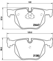 Тормозные колодки Brembo P06029