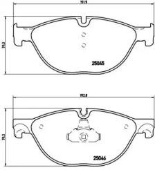 Комплект гальмівних колодок с 4 шт. дисків Brembo P06076