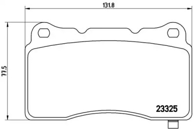 Комплект дискових гальмівних колодок Brembo P09004