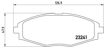 Комплект гальмівних колодок з 4 шт. дисків Brembo P15006