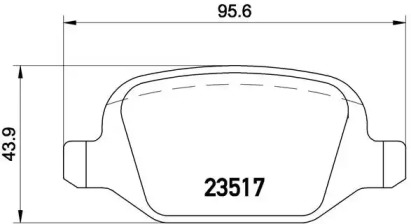 Тормозные колодки Brembo P23065